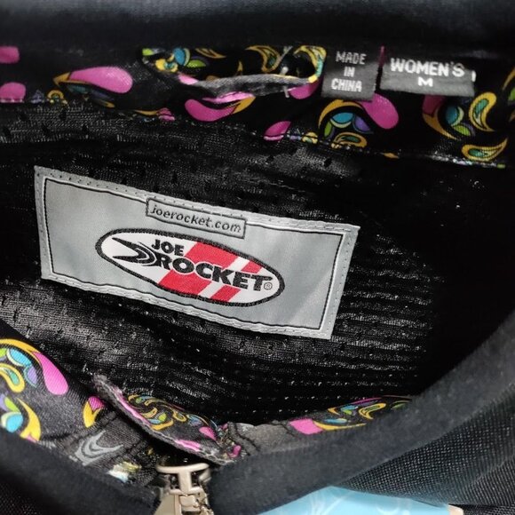 NWT Joe Rocket Black Paisley Accent Zippered Pockets Riding Vest Women's Size M - Picture 10 of 14